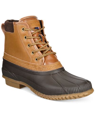 tommy hilfiger suede boots|tommy hilfiger duck boots men.